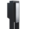Freestanding Mailbox Flag Black with Stainless Steel Door