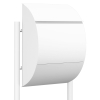 Jumbo White Mailbox Post Mount