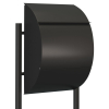 Jumbo Black Mailbox Post Mount
