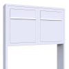 Mailbox System Base for Two White