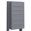 Cube for Six Mailbox System, Metallic Gray