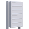 Cube Mailbox System for Six, White