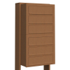 Cube Mailbox System for Six, Rust Finish
