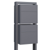 Soprano for Two Mailbox System, Metallic Gray
