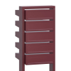 Mailbox Unit Stairs for Five Red