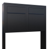Mailbox System Base for Two, Black