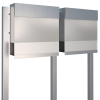 Manhattan Special White Mailbox System for Two, Stainless Steel