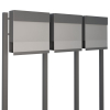 Manhattan Special White for Three Mailbox System, Metallic Gray