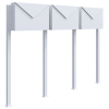 Mailbox System Letter for Three White
