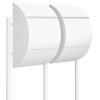 Jumbo for Two White Mailbox System