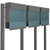 Manhattan Special Blue for Three Mailbox System, Metallic Gray