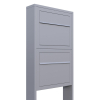Elegance for Two Mailbox System, Metallic Gray