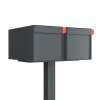 Big Americano for Two Anthracite Mailbox
