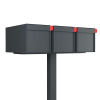 Big Americano for Three Anthracite Mailbox