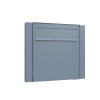 Latina Fence Mailbox in Metallic Gray