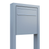 Latina Standing Fence Mailbox in Metallic Gray