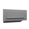 Nova Through-the-Wall Mailbox in Metallic Gray
