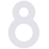 Self-adhesive house number 