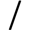Modern slash symbol 