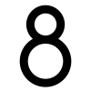 Self-adhesive house number 