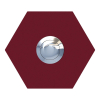 Doorbell Hexagon Red