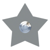 Doorbell Star Gray Metallic
