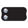 Longcircle for Two Doorbell, Black