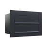 Como for Two Built-In Mailbox in Black