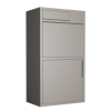 Wide Package Box in Metallic Gray