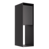 Bastia Black Freestanding Mailbox | Rear Retrieval