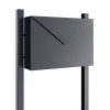 Freestanding Letter Mailbox in Anthracite