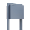 Lucera Freestanding Mailbox in Gray | Rear Retrieval