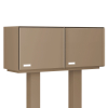 Mailbox System with Package Compartment Copenhagen for Two in Beige