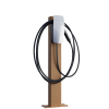 Tesla Wall Connector Pedestal VoltStand with Rust Base Plate