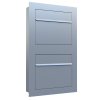 Sora for Two Built-In Mailbox in Metallic Gray