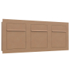 Bari Three-Door Recessed Mailbox in Rust