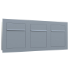Bari for Three Built-In Mailbox in Metallic Gray