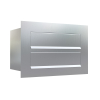 Como for Two Stainless Steel Built-in Mailbox