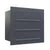 Como Three Family Built-In Mailbox - Anthracite