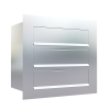 Como for Three Stainless Steel Recessed Mailbox
