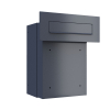 Dante Through-the-Wall Mailbox in Anthracite