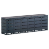 Kim 6 Trash Can Storage Unit, 6 x 120L, Anthracite