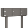 Copenhagen Mailbox System for Six Gray | H