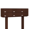 Kopenhagen Mailbox System for Six, Brown | H