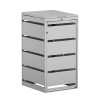 Kim Single 120L Trash Can Storage Box in Light Gray