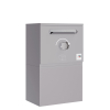 Kiel Parcel Box with Flat Roof  - Size L in Agate Gray | Rear Removal - Freestanding