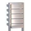 Stainless Steel 5-Unit Stair Step Mailbox