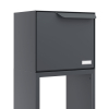 Rotterdam Freestanding Mailbox with Parcel Compartment in Anthracite