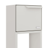 Rotterdam Freestanding Mailbox with Parcel Compartment in White
