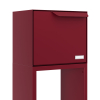 Rotterdam Freestanding Mailbox with Parcel Compartment in Red